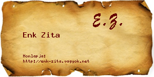 Enk Zita névjegykártya