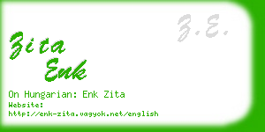 zita enk business card